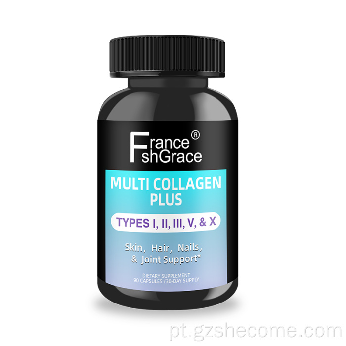 O colágeno suporta suplementos saudáveis ​​de colágeno da pele para cabelos